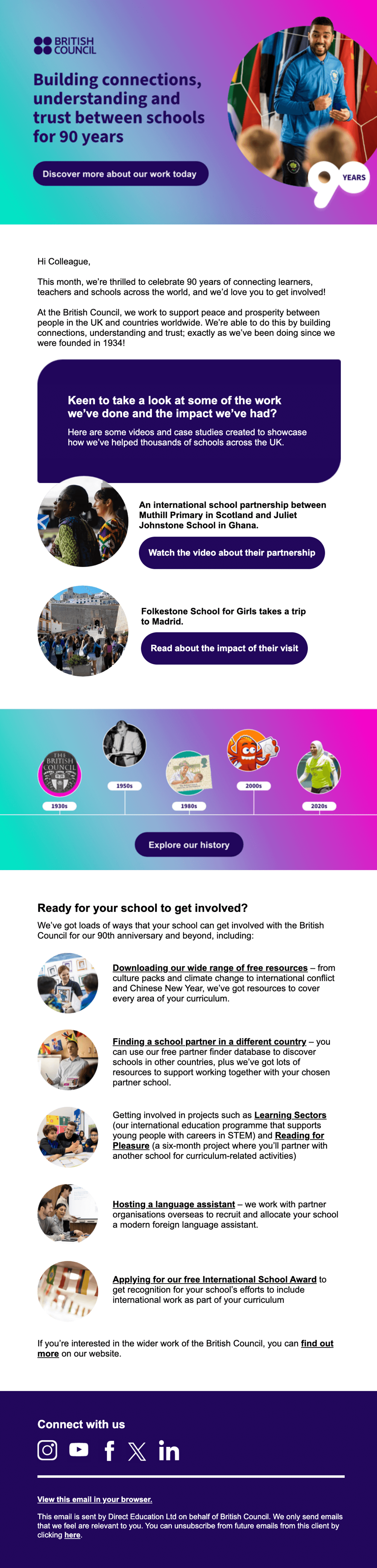 British Council email design