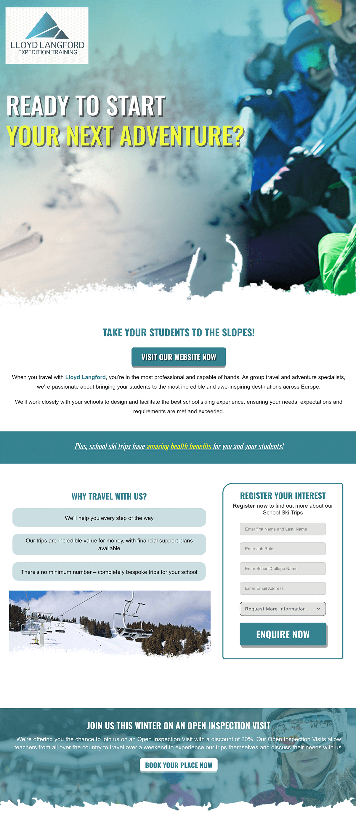 Lloyd Langford landing page