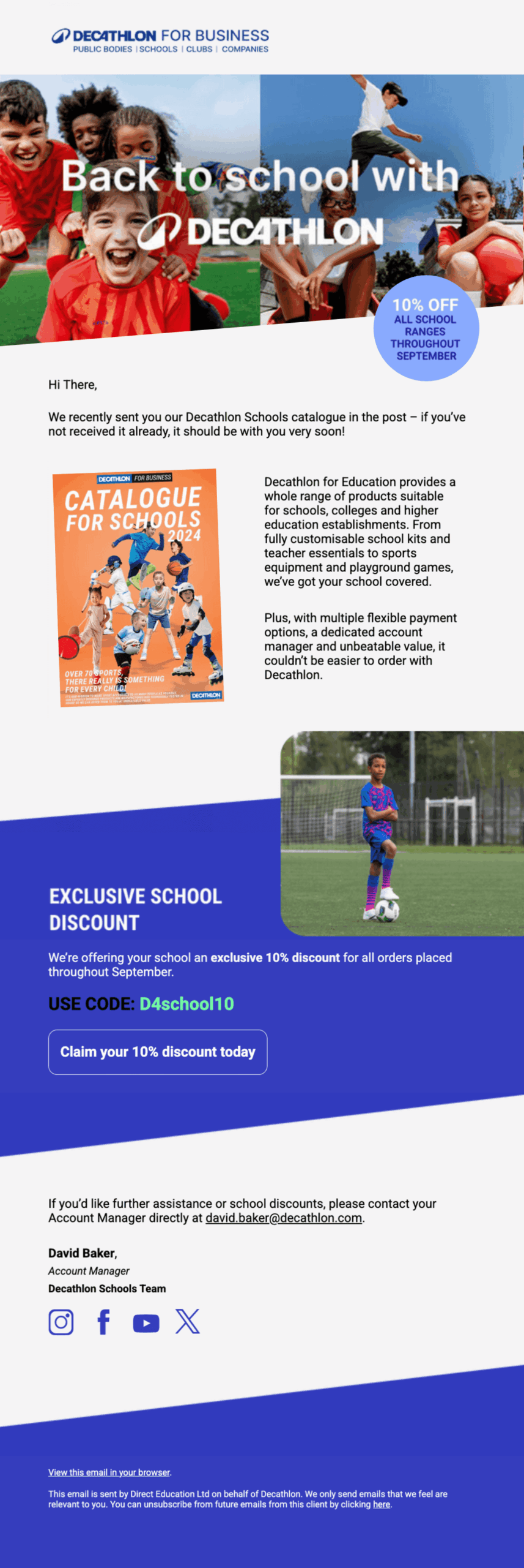 Decathlon email design