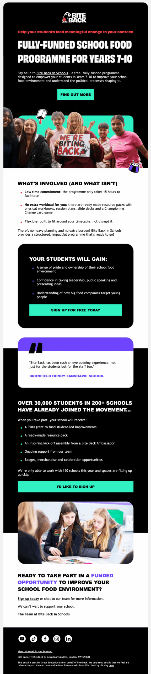 Bite Back email design